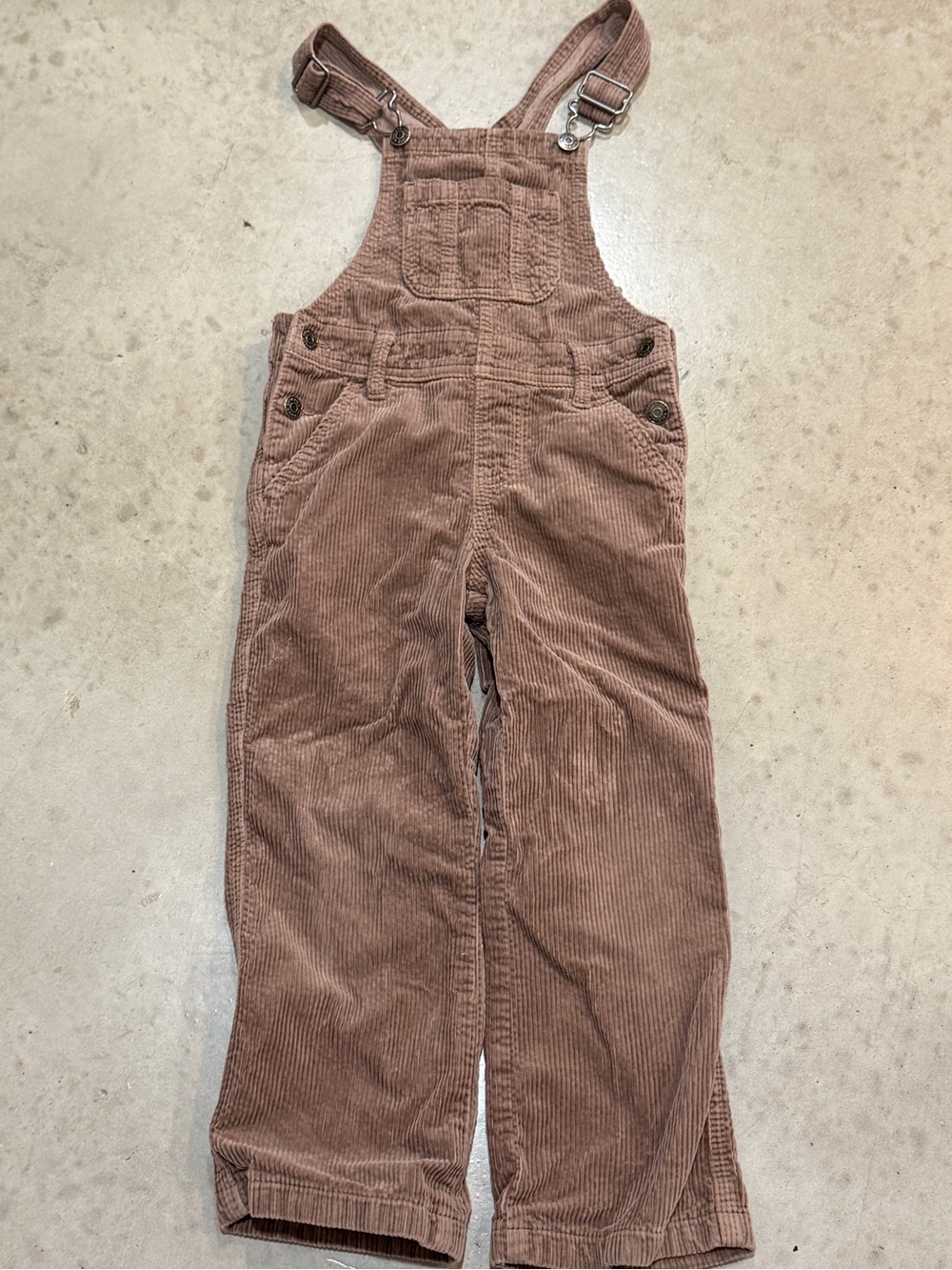 Kids Corduroy Overalls - Brown